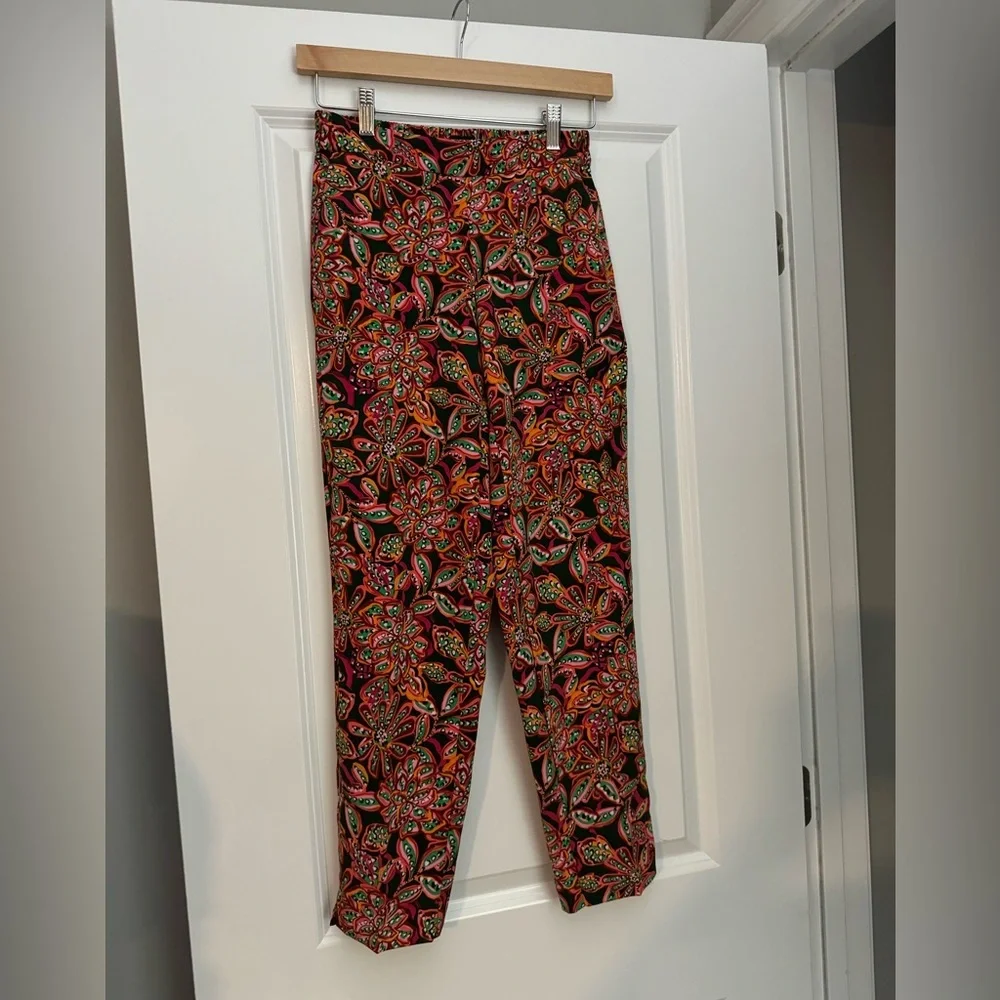 J. Crew Floral Jamie Pants in Size 00